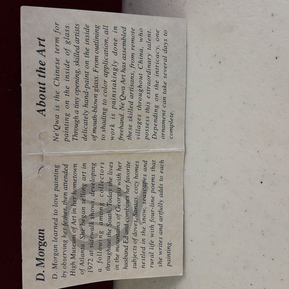 BEAUTIFUL KRIS KRINGLE HAND PAINTED GLASS Ne' Qwa Art CHRISTMAS ORNAMENT - Picture 7 of 7